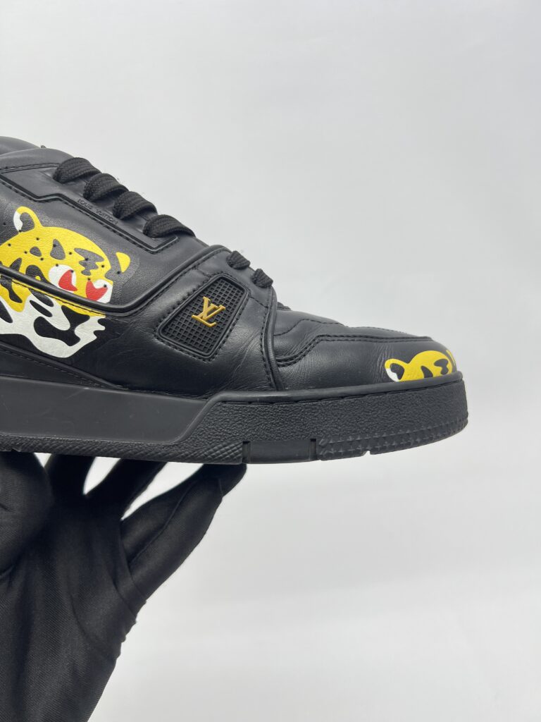 Louis Vuitton Trainer Sneaker x Nigo Black Tiger Printed