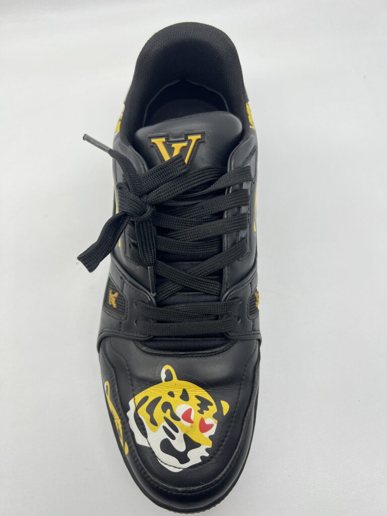 Louis Vuitton Trainer Sneaker x Nigo Black Tiger Printed