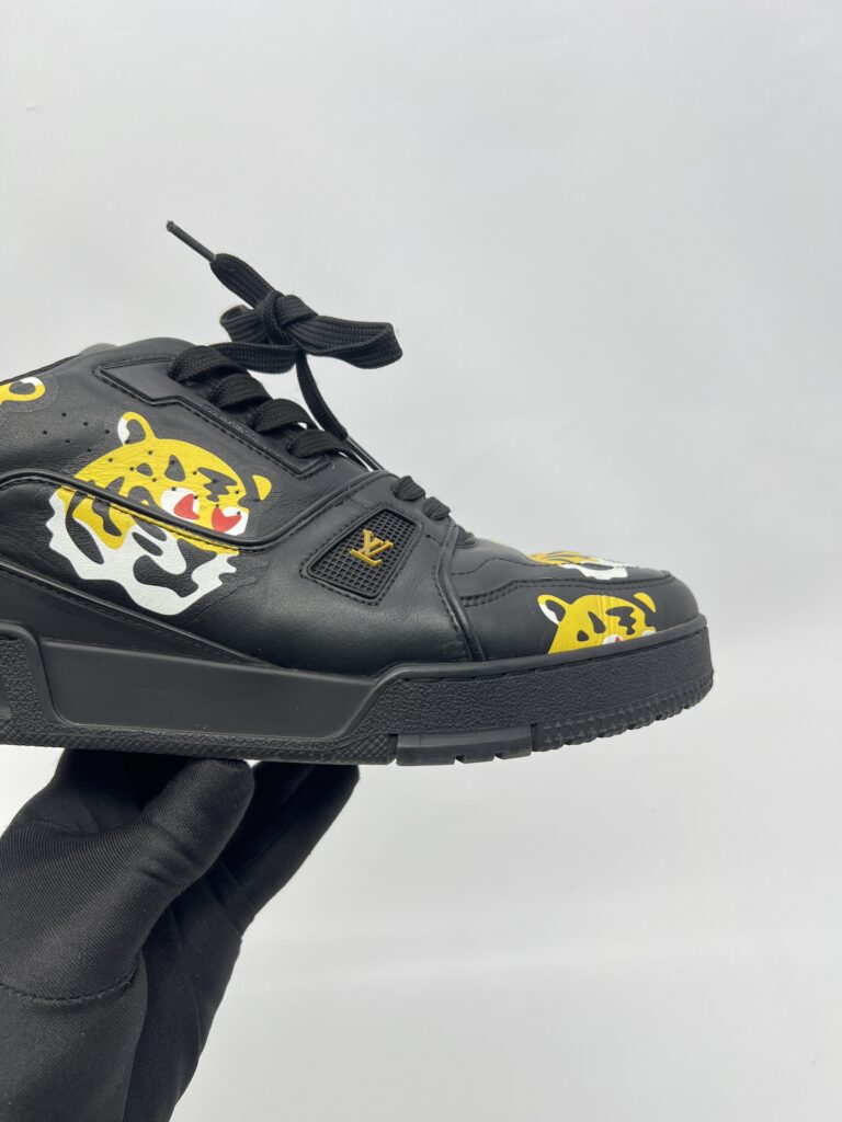 Louis Vuitton Trainer Sneaker x Nigo Black Tiger Printed
