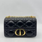 Dior Medium Caro Padded Black GHW