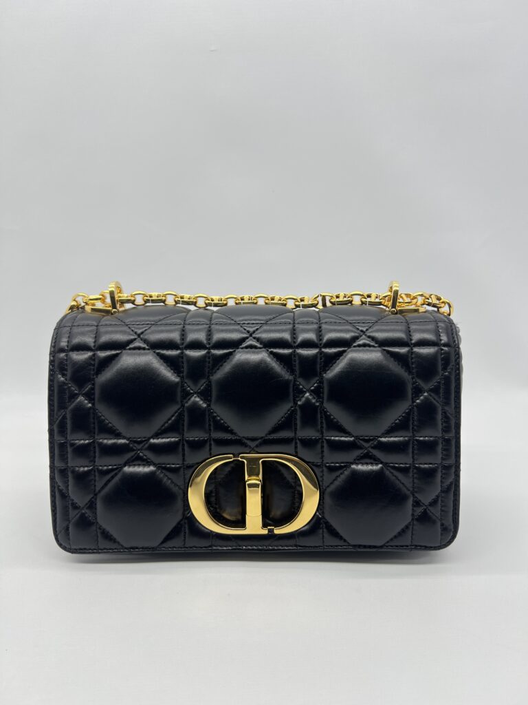 Dior Medium Caro Padded Black GHW