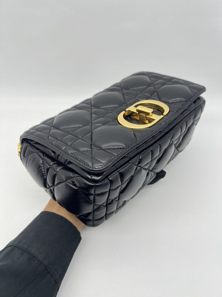 Dior Medium Caro Padded Black GHW