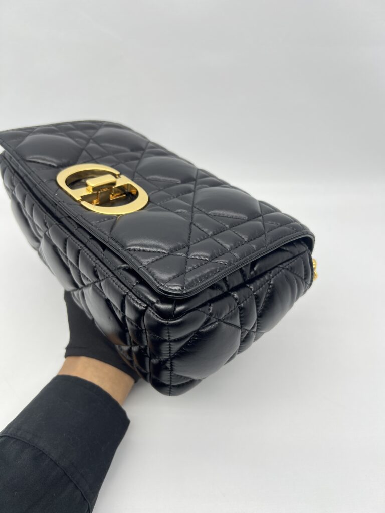 Dior Medium Caro Padded Black GHW