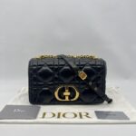 Dior Medium Caro Padded Black GHW