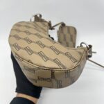 Balenciaga Cagole Xs Brown All Over Logo SHW