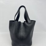 Hermes Picotin 22 Clemence Noir PHW