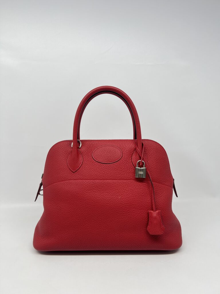 Hermes Bolide 31 Rouge Casaque PHW