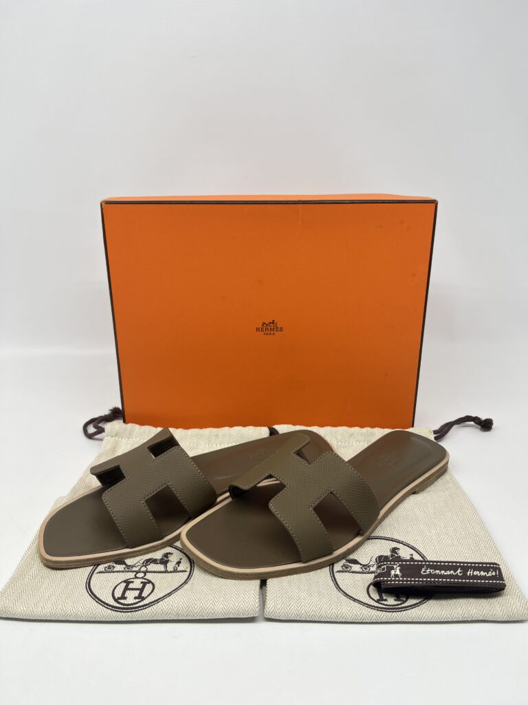 Hermes Oran Sandal Etoupe