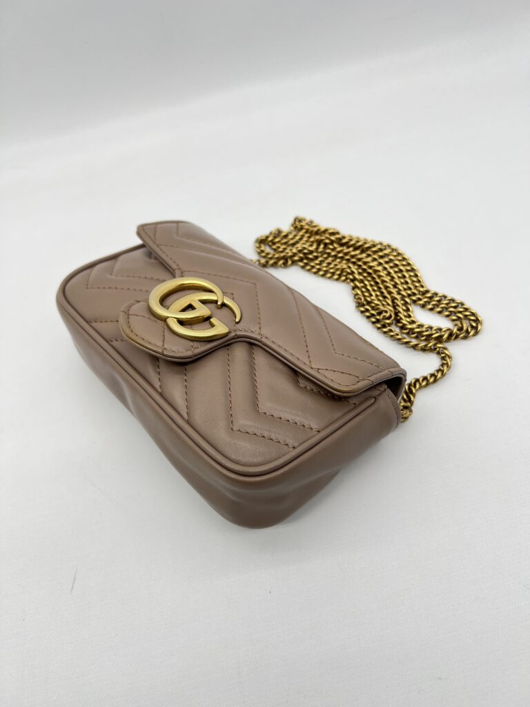 Gucci  Marmont Super Mini Nude GHW