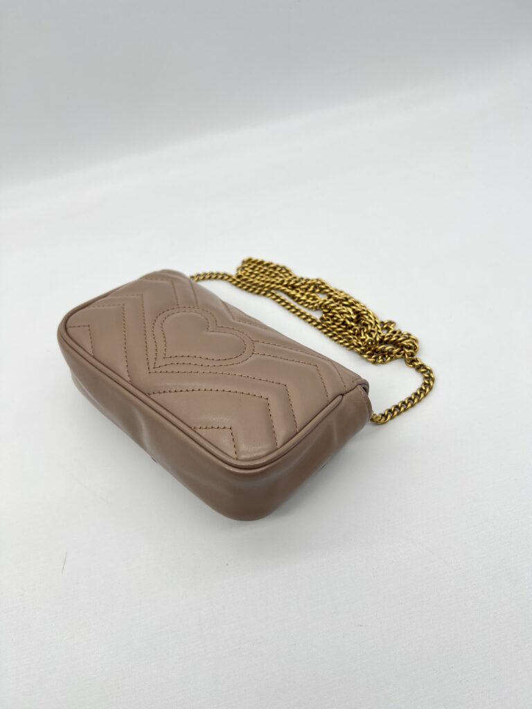 Gucci  Marmont Super Mini Nude GHW