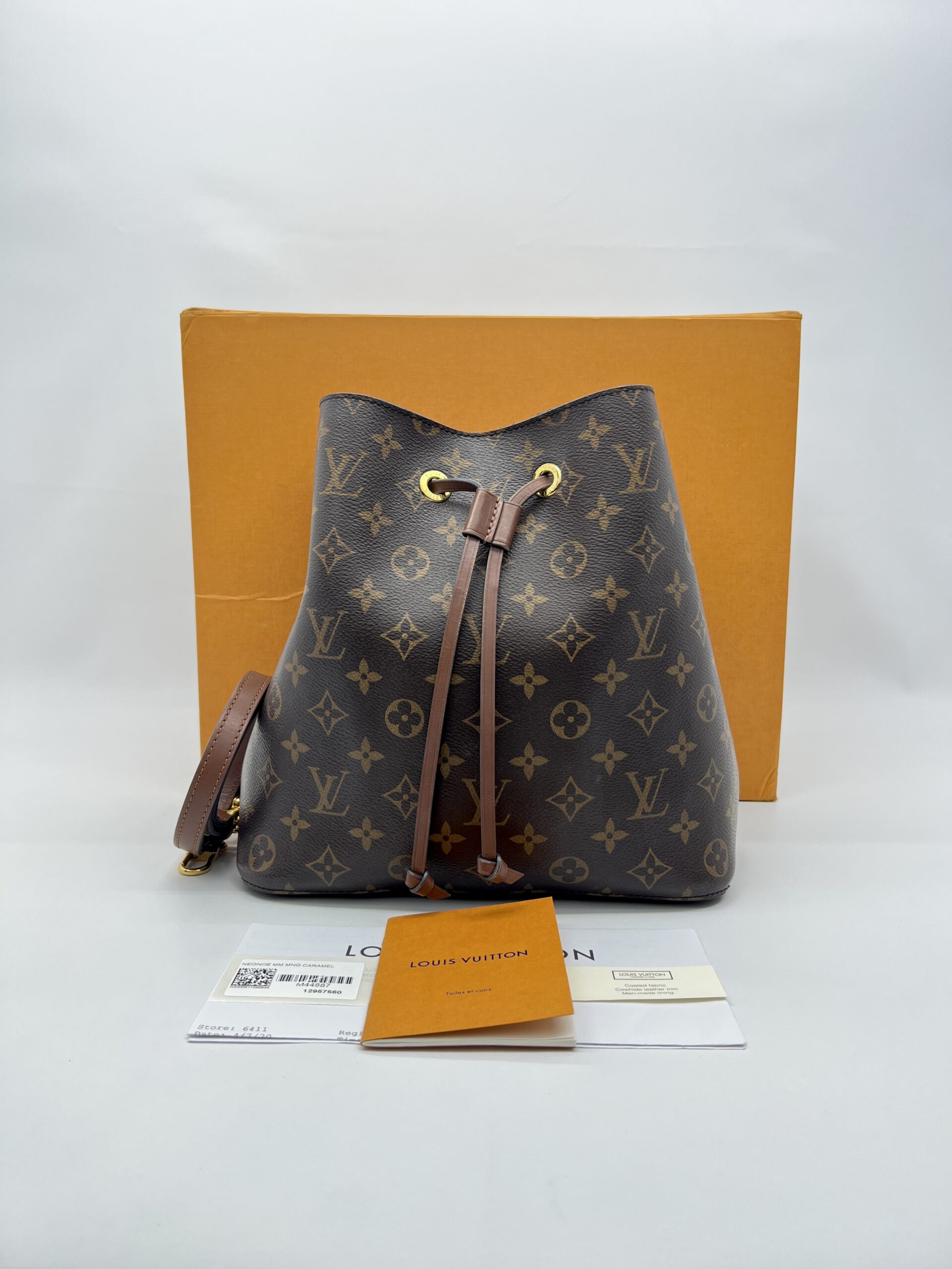 Louis Vuitton Neo Noe MM Monogram Caramel GHW
