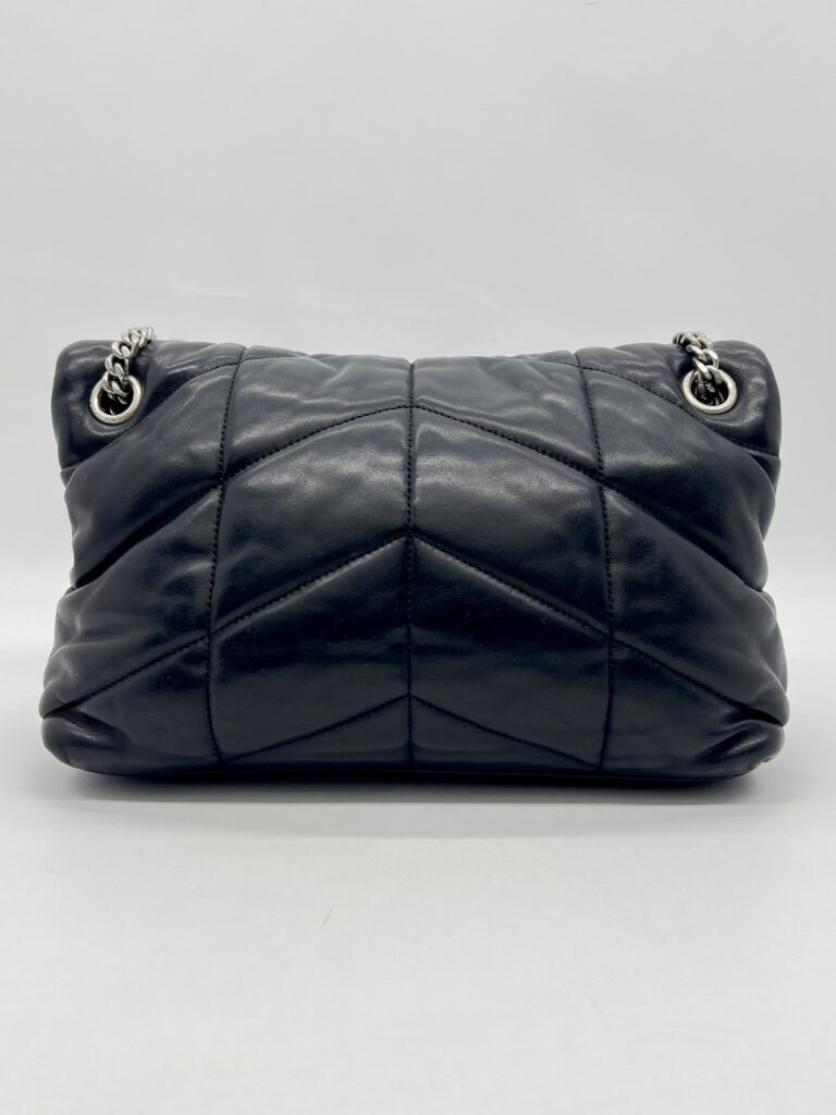 Saint Laurent Lou Lou Puffer Small Black SHW