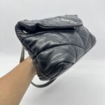 Saint Laurent Lou Lou Puffer Small Black SHW