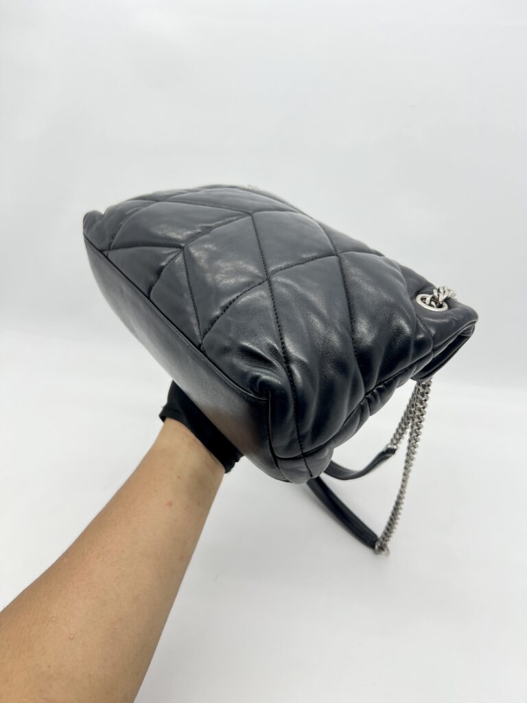 Saint Laurent Lou Lou Puffer Small Black SHW