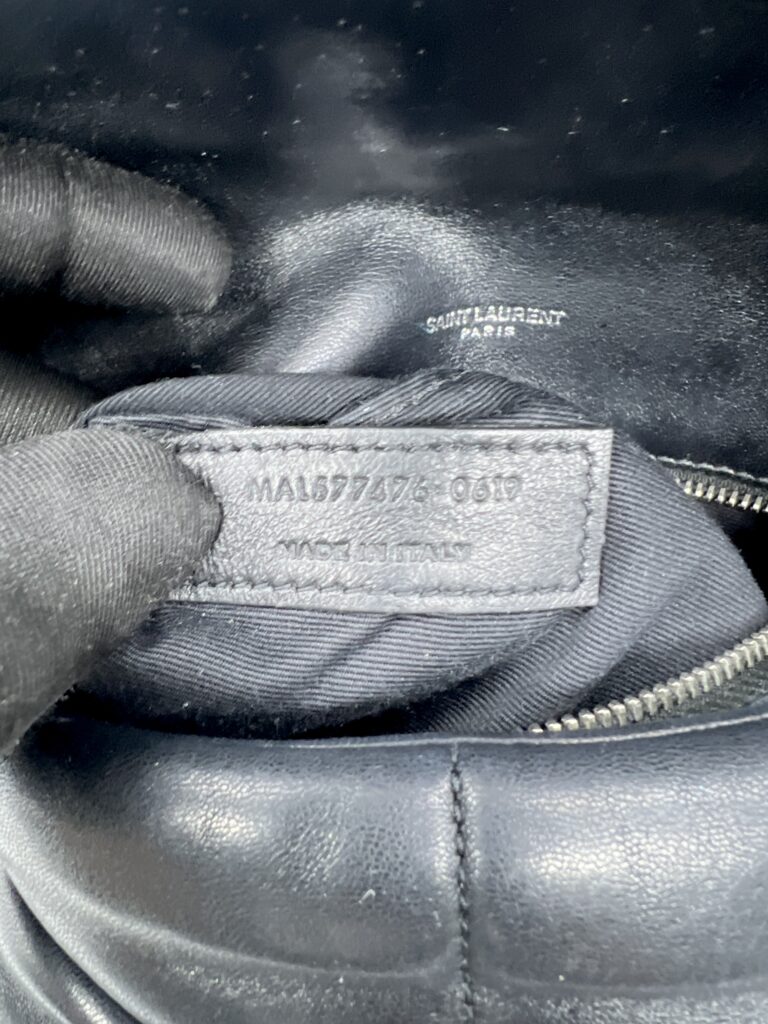 Saint Laurent Lou Lou Puffer Small Black SHW