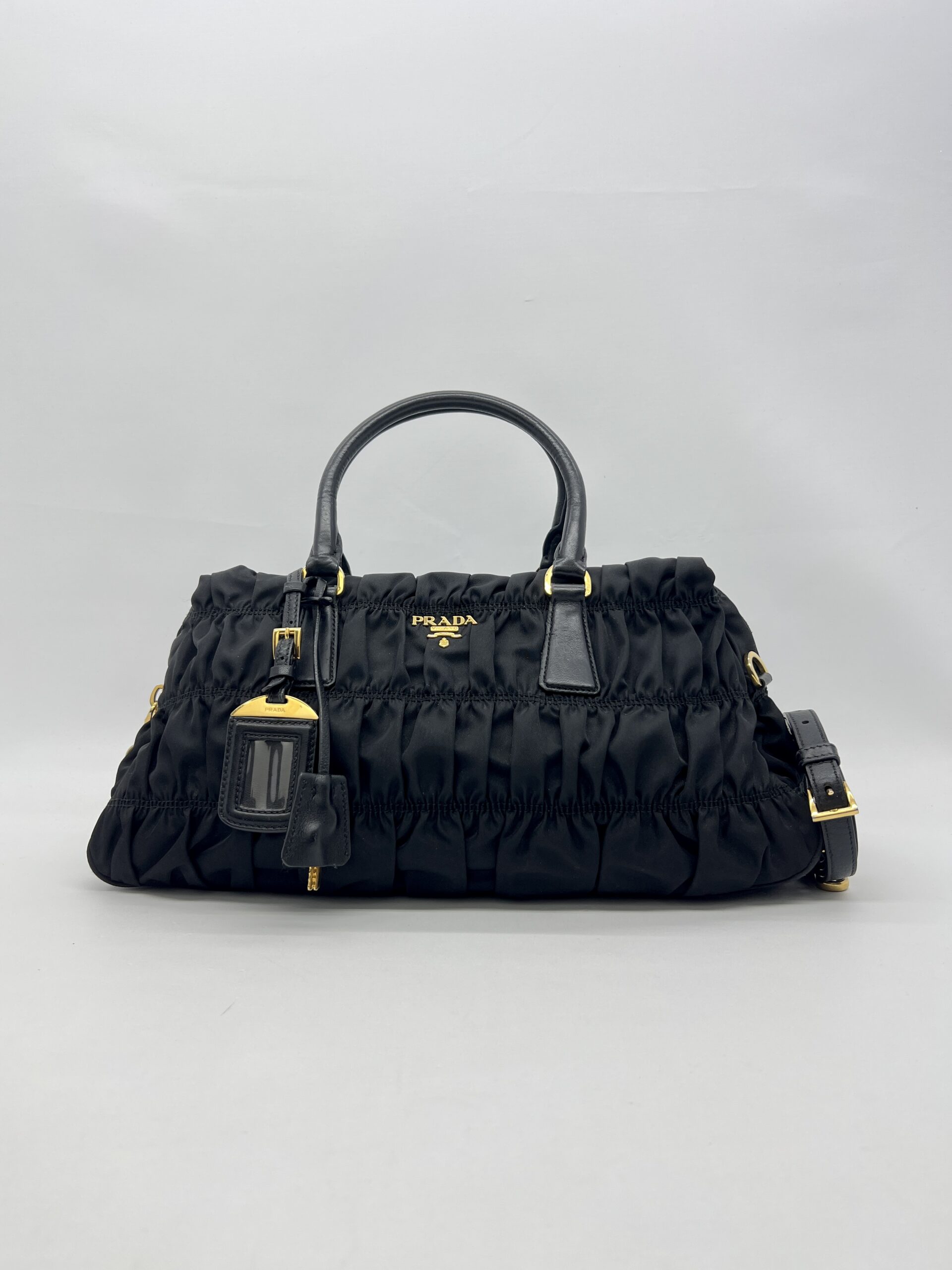 Prada Gaufre Tote Bag Tessuto Nylon Black