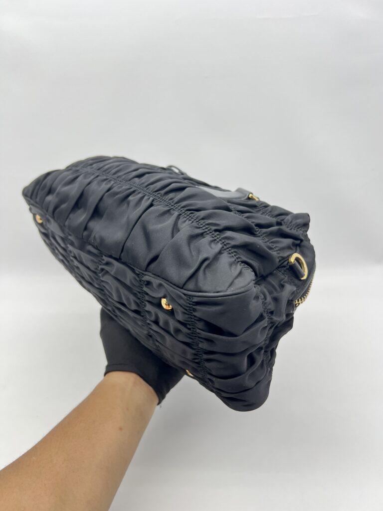 Prada Gaufre Tote Bag Tessuto Nylon Black