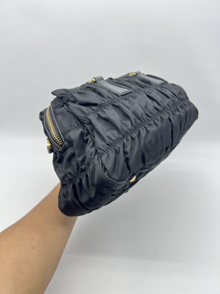 Prada Gaufre Tote Bag Tessuto Nylon Black