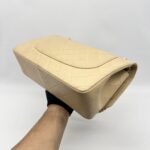 Chanel Jumbo Classic D Flap Caviar Beige GHW