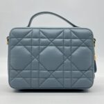 Dior Caro Box Bag Blue GHW