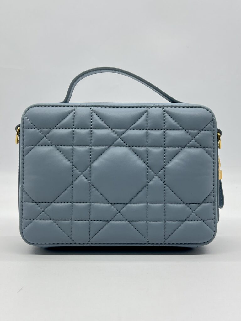 Dior Caro Box Bag Blue GHW
