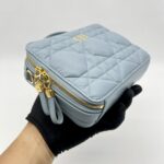 Dior Caro Box Bag Blue GHW