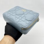 Dior Caro Box Bag Blue GHW