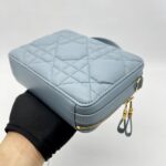 Dior Caro Box Bag Blue GHW