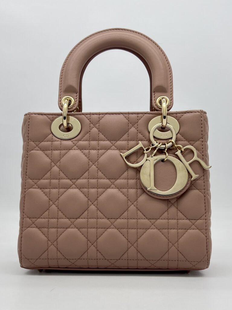 Dior Lady D Small Lambskin Blush GHW
