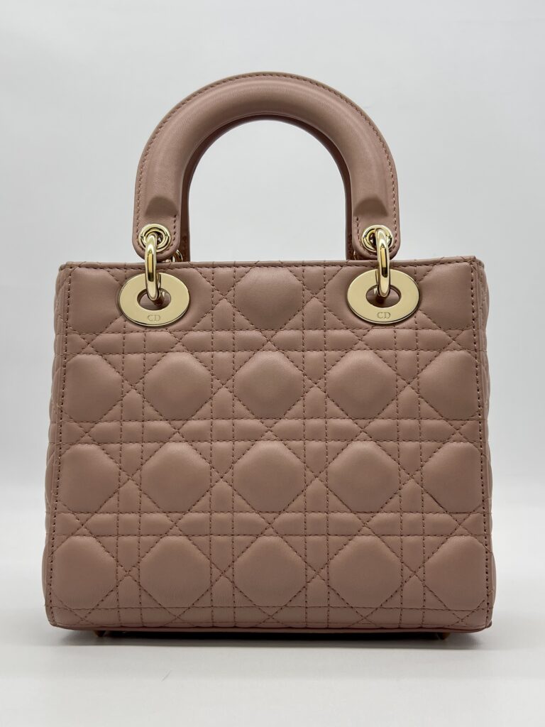 Dior Lady D Small Lambskin Blush GHW