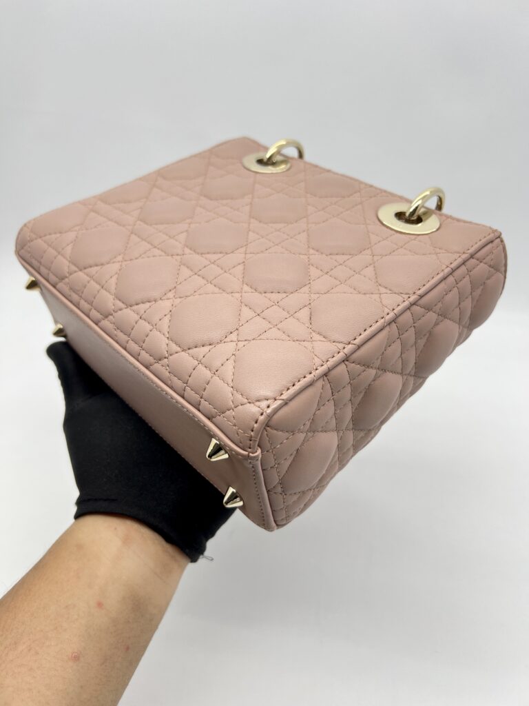 Dior Lady D Small Lambskin Blush GHW