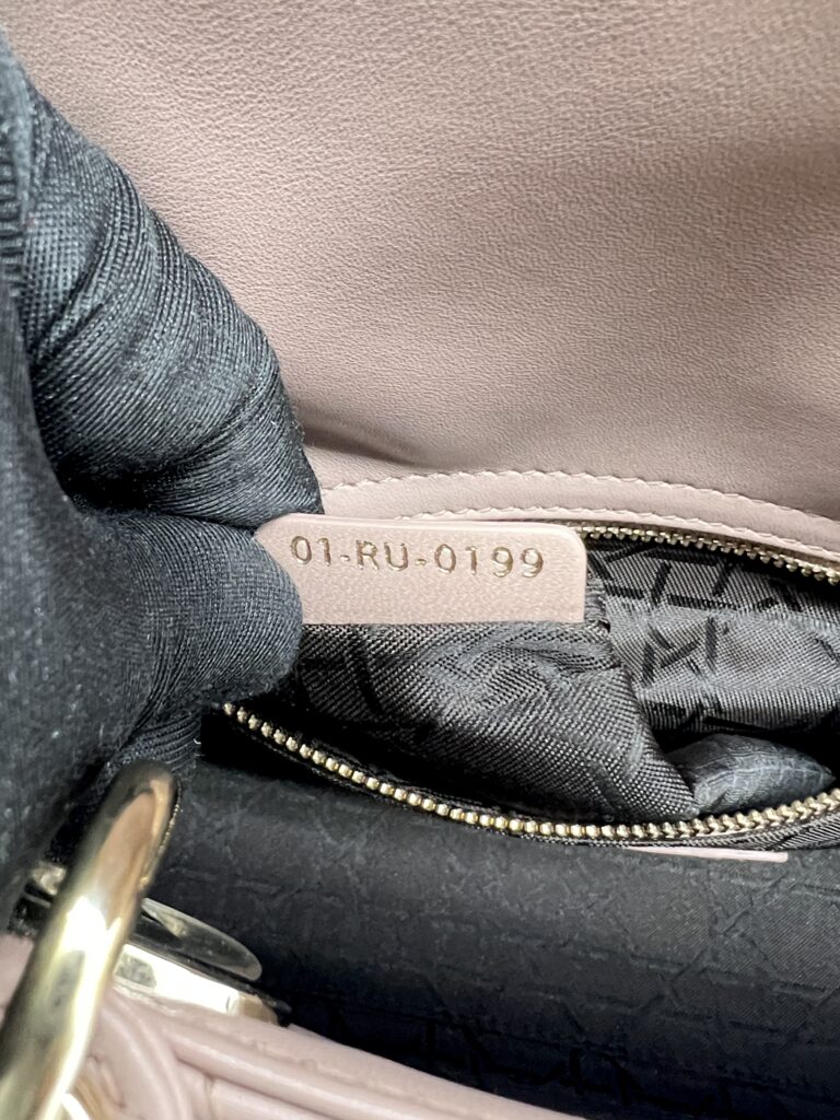 Dior Lady D Small Lambskin Blush GHW