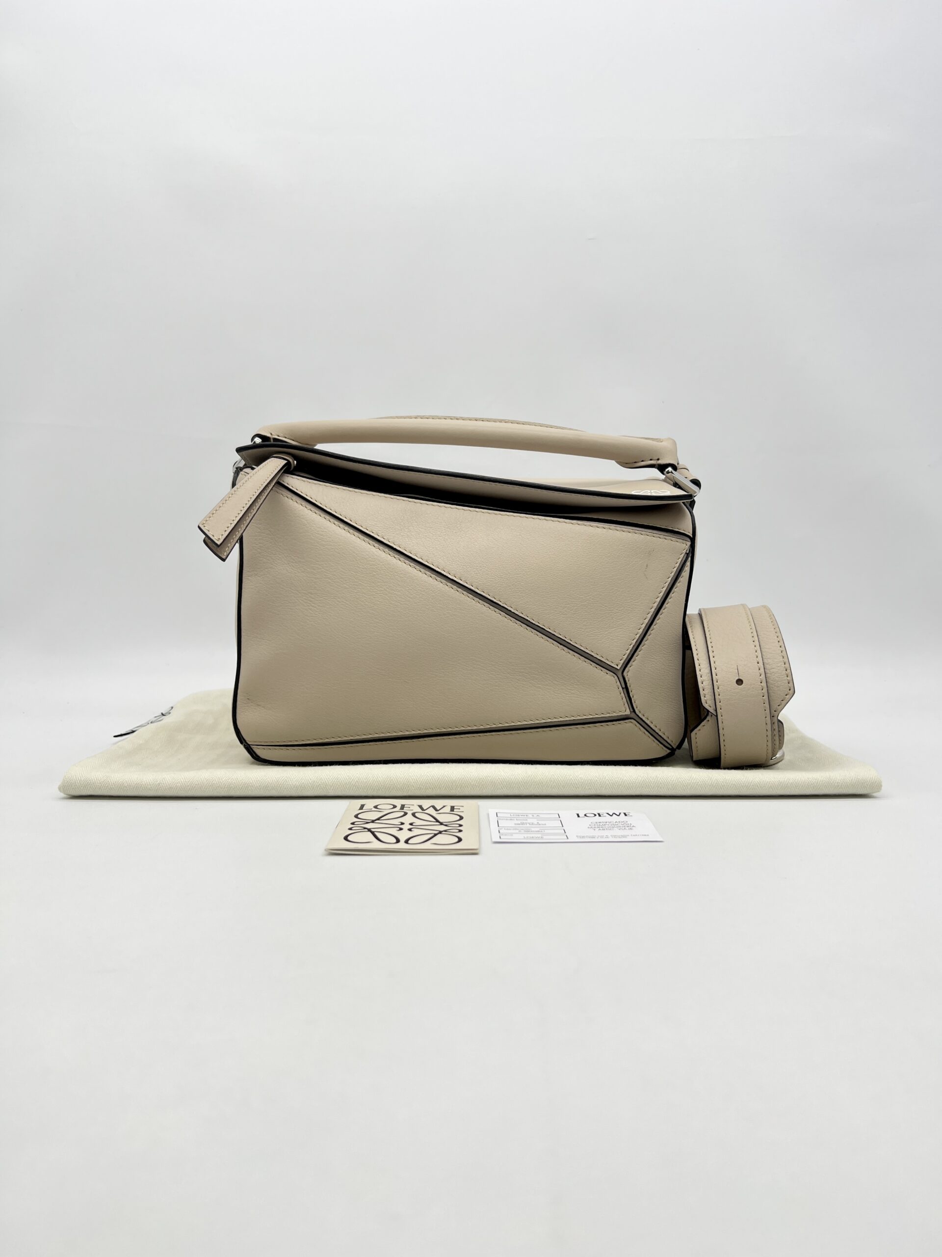 Loewe Puzzle Small Sand Beige SHW