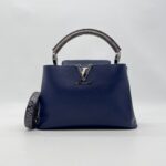 Louis Vuitton Capucines Phyton Navy Handle Phyton SHW