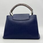 Louis Vuitton Capucines Phyton Navy Handle Phyton SHW