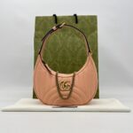 Gucci GG Marmont Mini Shoulder Leather Peachy Chic GHW