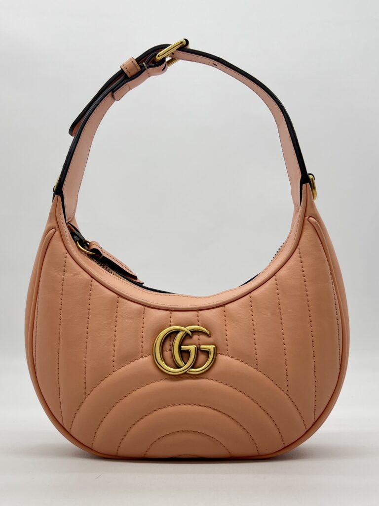 Gucci GG Marmont Mini Shoulder Leather Peachy Chic GHW