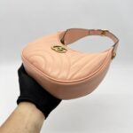 Gucci GG Marmont Mini Shoulder Leather Peachy Chic GHW