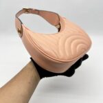 Gucci GG Marmont Mini Shoulder Leather Peachy Chic GHW