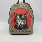 Gucci Bosco Backpack Cat GG Supreme Canvas GHW