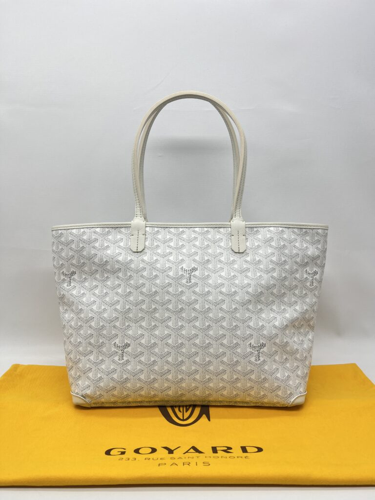 Goyard Artois PM Goyardine White SHW