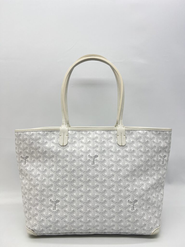Goyard Artois PM Goyardine White SHW