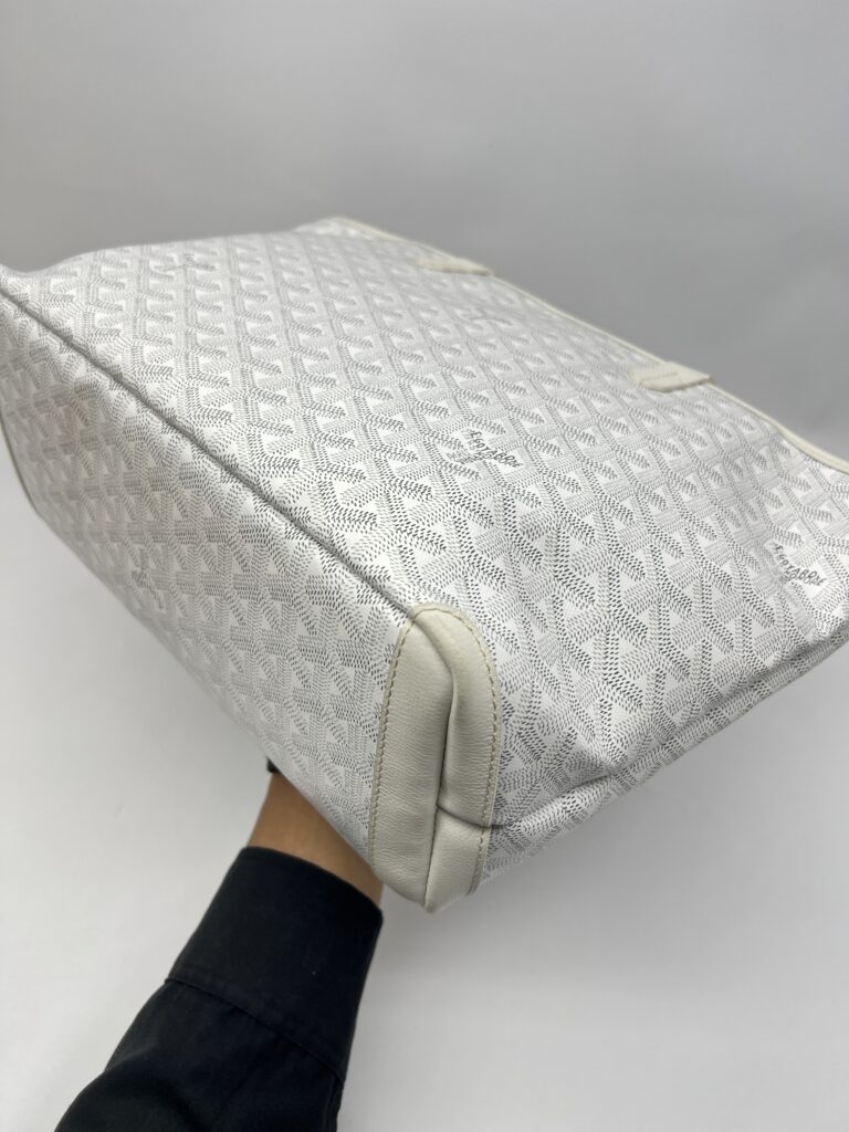 Goyard Artois PM Goyardine White SHW