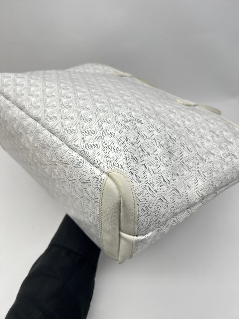 Goyard Artois PM Goyardine White SHW