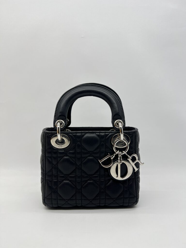 Dior Lady Dior Mini Black SHW