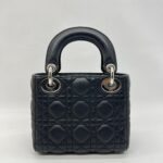 Dior Lady Dior Mini Black SHW