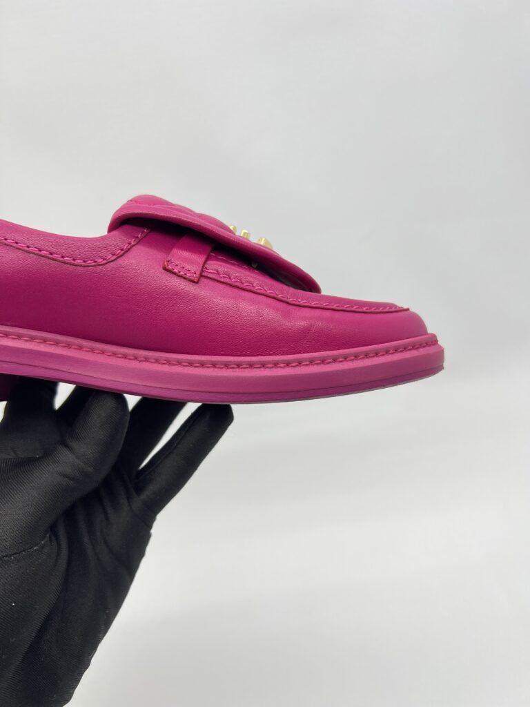 Chanel Moccasins Loafers Fuchsia GHW