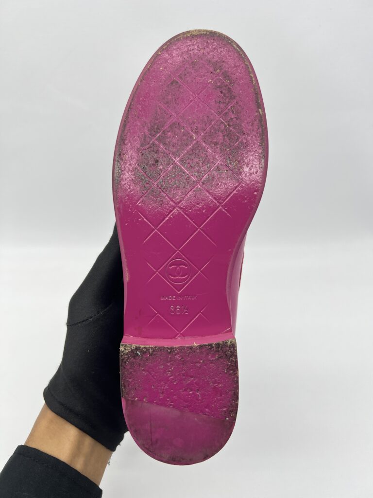Chanel Moccasins Loafers Fuchsia GHW