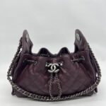 Chanel C25 Mini Caviar Dark Burgundy RHW
