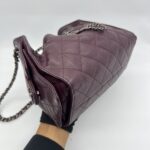 Chanel C25 Mini Caviar Dark Burgundy RHW